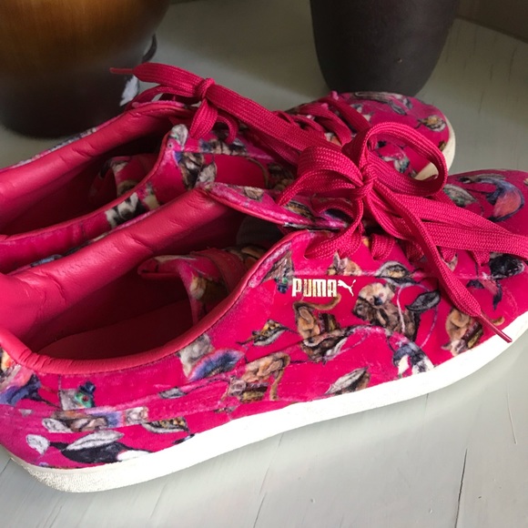 Puma House of Hackney pink velvet sneakers - Picture 4 of 8